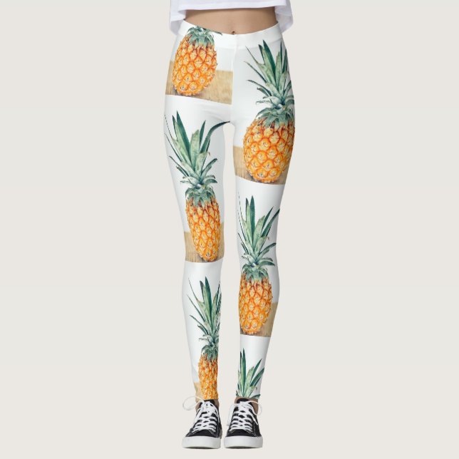 Leggings Verde Amarelo Claro Funky Delicioso Abaca (Frente)