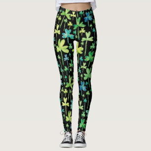 Leggings Verde do Dia de São Patrício Trevo