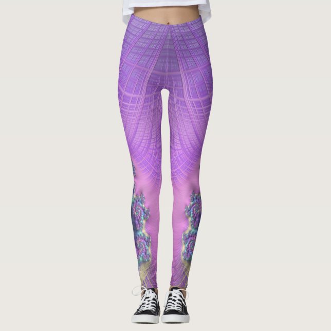 Leggings ~verde rosa azul roxo ~ Original (Frente)