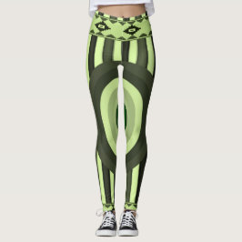 leggings verdes de mulheres negras