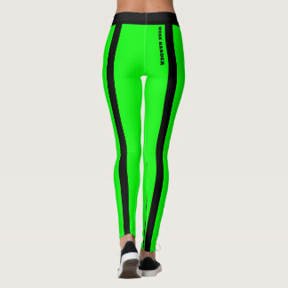 Leggings Verdes e Pretas Fluorescentes Personaliza