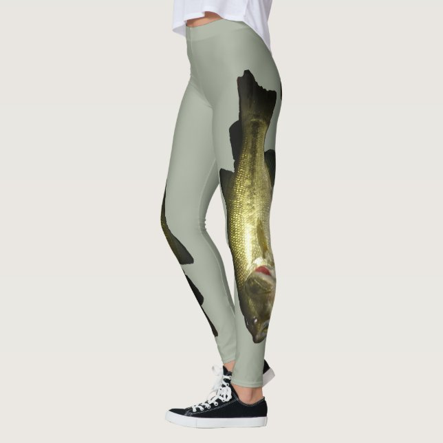 Leggings verdes Safari de Peixes Bass (Esquerda)