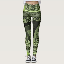 leggings verdes triangulares de mulheres negras