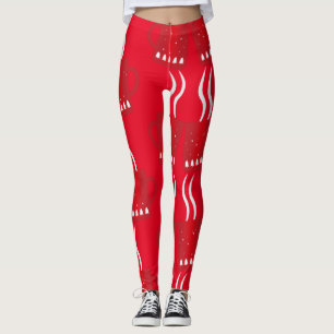 Leggings vermelhas do ano novo