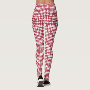 Leggings Vermelho Xadrez Retro