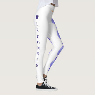 Leggings Violetas de Madeira de Flor do Estado Bra