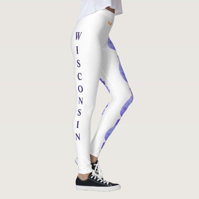 Leggings Violetas de Madeira de Flor do Estado Bra (Direita)