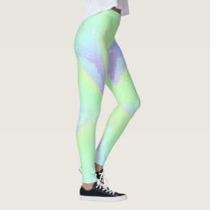 Leggings violetas verdes primaveras