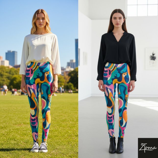 Leggings Vívidas De Vórtex (Criador carregado)