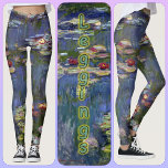 LEGGINGS - "Water Lillies" - Claude Monet<br><div class="desc">Uma imagem chamada "Water Lillies" de Claude Monet é mostrada nessas leggings coloridas. Disponível em cinco dimensões femininas (XS, S, M, L, XL). Consulte a descrição "Sobre este produto" abaixo para obter informações gerais sobre o tamanho e o produto. Por padrão, a imagem cobrir todo o par de leggings. Pode...</div>