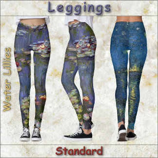 LEGGINGS - "Water Lillies" - Claude Monet