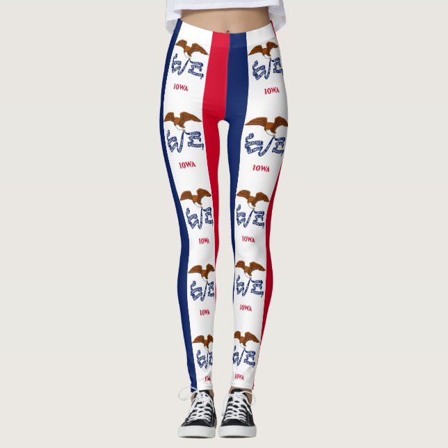 Leggings with flag of Iowa State, EUA (Frente)