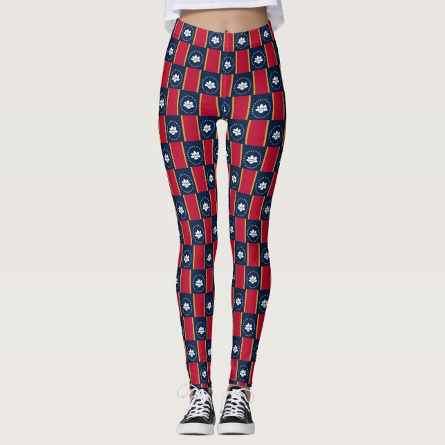 Leggings with flag of Mississippi State, USA (Frente)