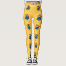 Leggings with flag of New Jersey State, EUA
