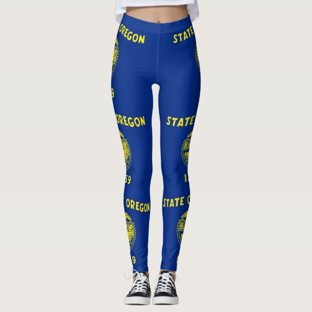 Leggings with flag of Oregon State, EUA (Frente)
