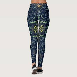 Leggings with Flowers Guitar Art - Som Romântico
