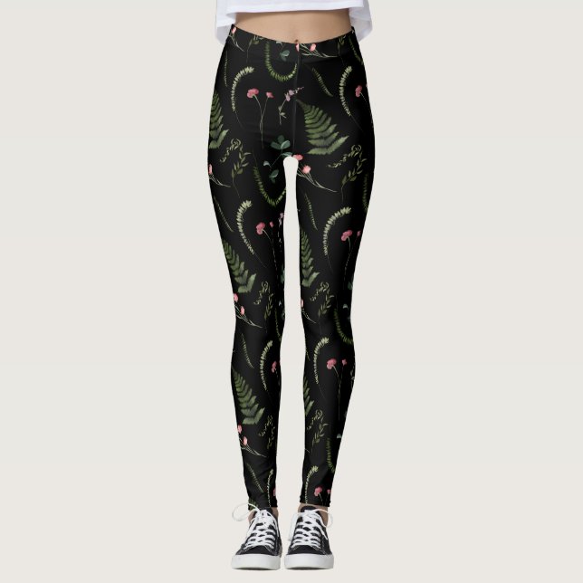 Leggings Women - Floral Pattern (Frente)