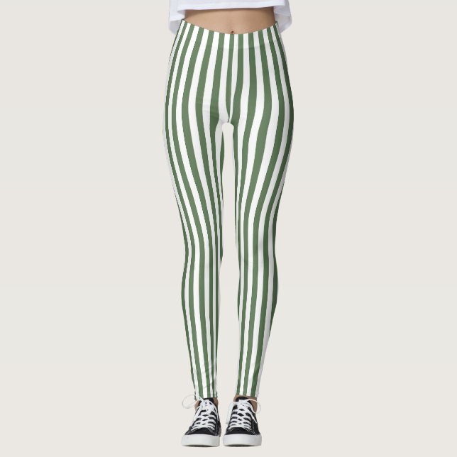 Leggings Women - Forest Green Pattern (Frente)