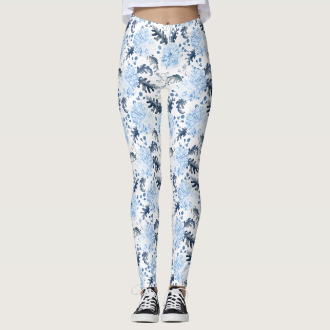 Leggings Women - Winter Pattern (Frente)