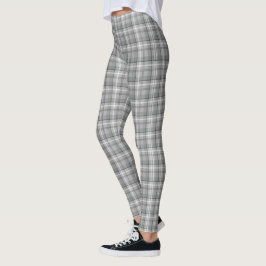 Leggings Xadrez Cinza