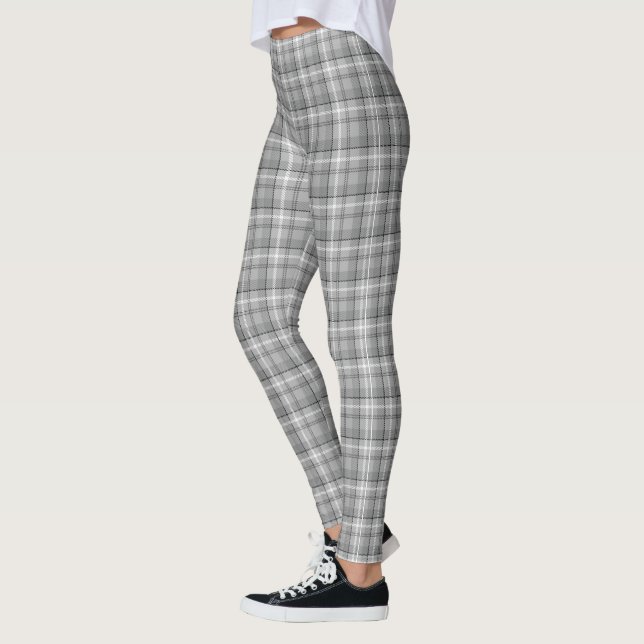 Leggings Xadrez Cinza (Esquerda)