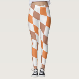 Leggings Xadrez de Moda Feminina de Outono
