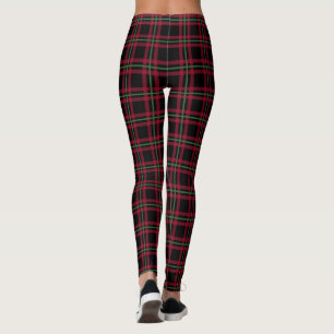 Leggings Xadrez Pretas Retro Rockabilly Feminino