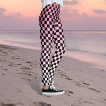 Leggings Xadrez Rosa Fade