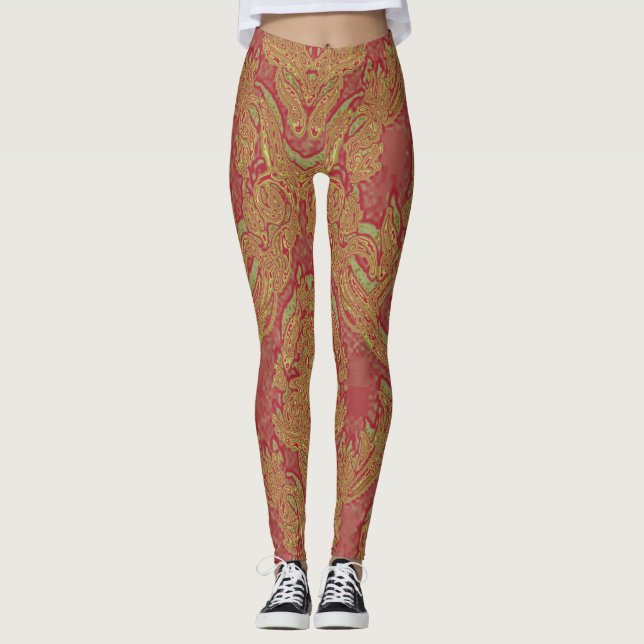 Leggings Yoga de padrão único (Frente)