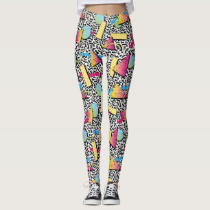 Leggings Yoga do estilo Synthwave/Vaporwave
