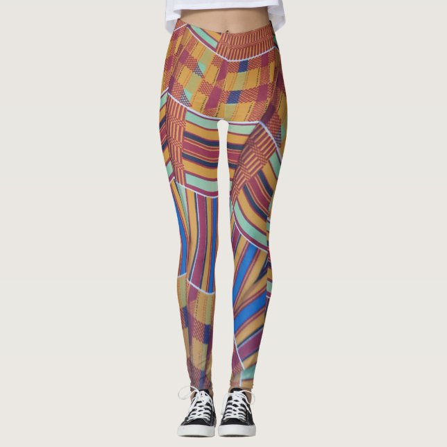 Leggings Yoga Stretch Calça Africano (Frente)
