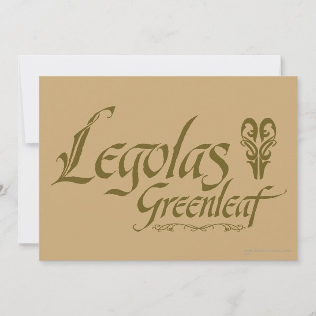 LEGOLAS GREENLEAF™ Name (Frente)
