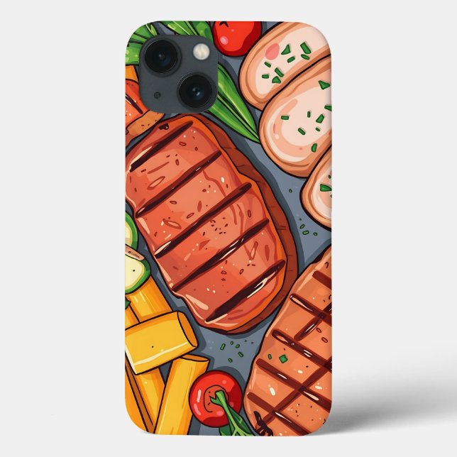 Legumes Grelhados Coloridos e Carnes Magras (Verso)