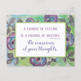 Lei de citação inspiracional do cartão postal de a