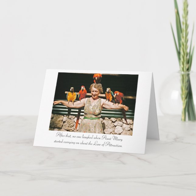 Lei do cartão de aniversário da atração (Frente)