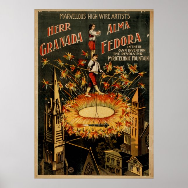 Lei FEDORA de alto cabo VAUDEVILLE Poster (Frente)