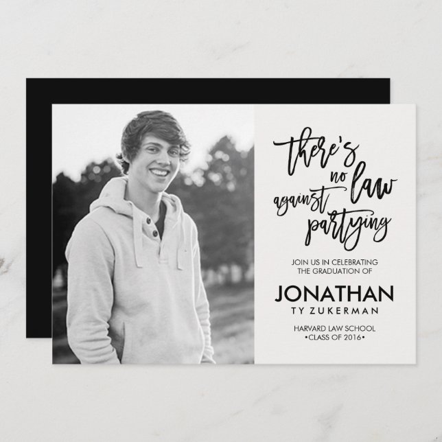 Lei Inexistente Contra O Convite À Graduação De Pa (Frente/Verso)