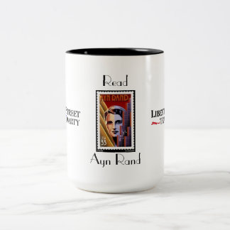 Leia a caneca de Ayn Rand