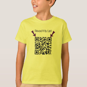 Leia a minha camiseta da lista