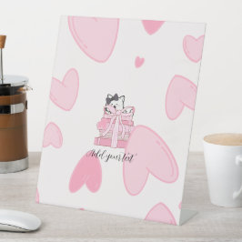 Leia • Amor • Exibir – Sinal de Pedestal de Gato e