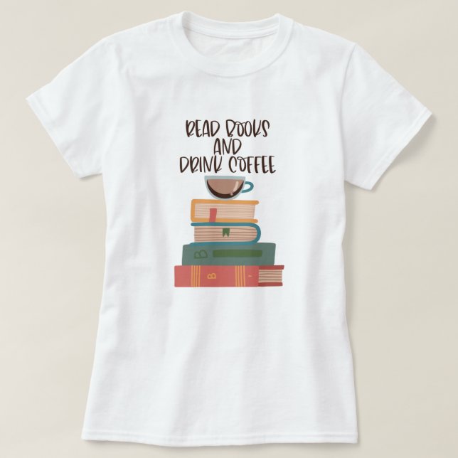 Leia Livros Bebe Camisa De Café (Frente do Design)