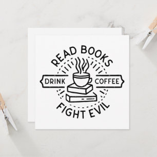 Leia livros para beber mau de luta de café
