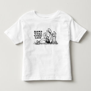 Leia Mais Preocupada Menos Menino Lendo Camisa De