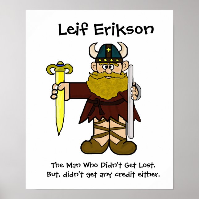 Leif Erikson Poster (Frente)
