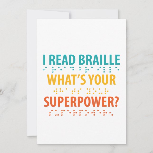 Leio Braille Qual é o seu superpoder (Frente)