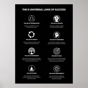 Leis De Sucesso - Poster Motivacional