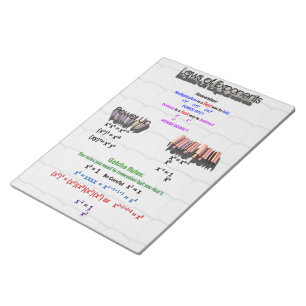 Leis do Bloco de Notas de Expoentes