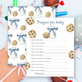 Leite Cookies chás de fraldas Orações para bebê