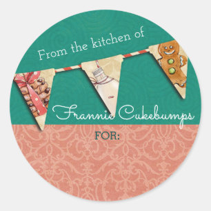 Leite de biscoitos de Natal da cozinha do adesivo