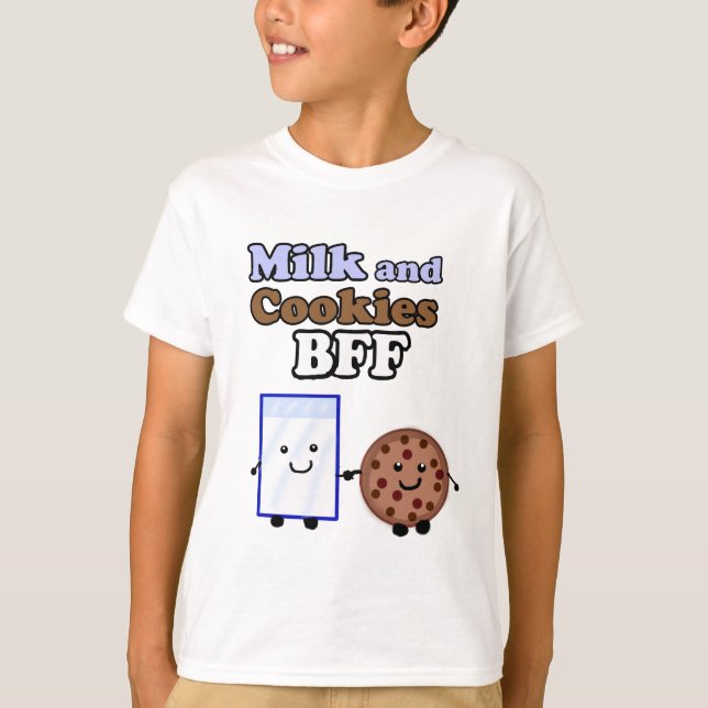 Leite e camisa dos biscoitos BFF (Frente)